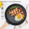 12 Piece Pots & Pantry Set, Nonstick Cookware Set, Induction Oven Nonstick Granite Cooking Set Including Frying Pan, Pan, Steamer, Silicone Spatula