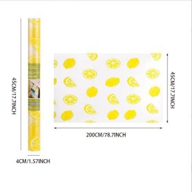1pc Dustproof Kitchen Cabinet Mat; Waterproof Anti-Oil Sticker; 17.7''×1.57'' (Color: Yellow)