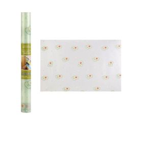 1pc Dustproof Kitchen Cabinet Mat; Waterproof Anti-Oil Sticker; 17.7''×1.57'' (Color: Green)